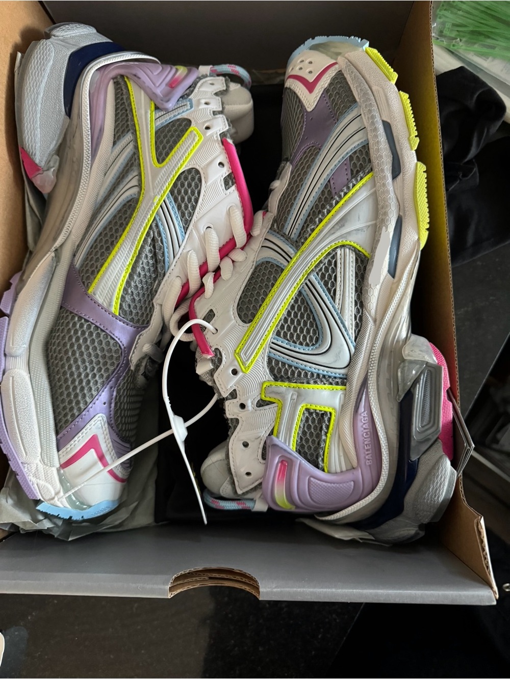Women’s White Multi-Color Athletic Sneakers